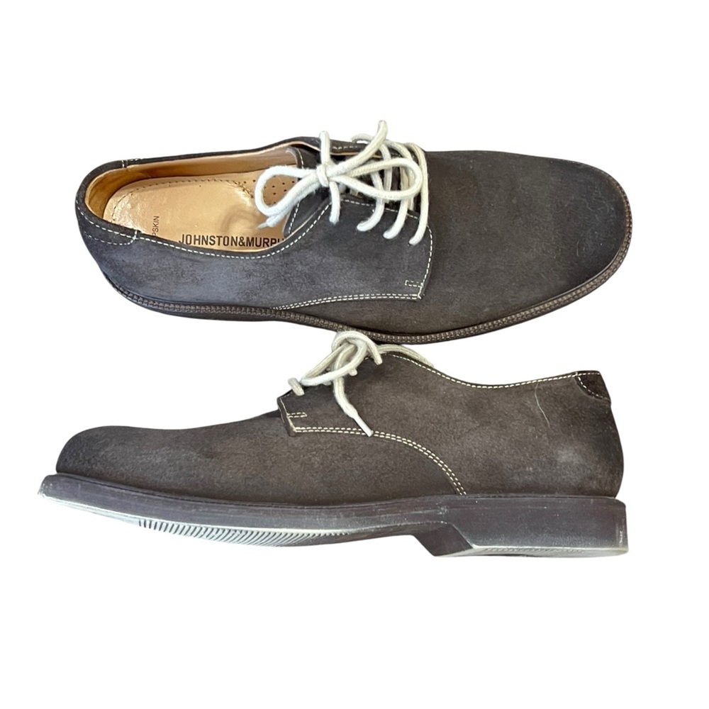 Johnston & Murphy Men's Charcoal Suede Derbys